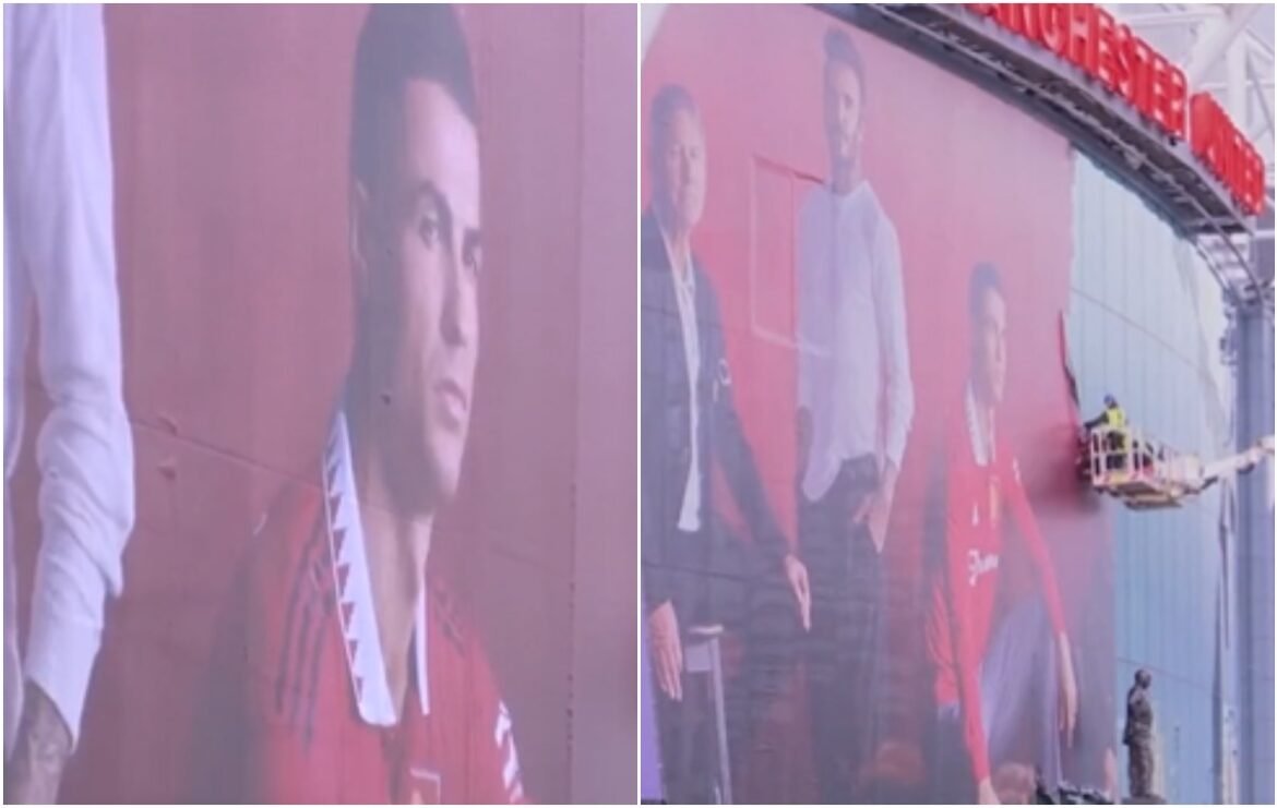 Man Utd remove Ronaldo’s poster from Old Trafford