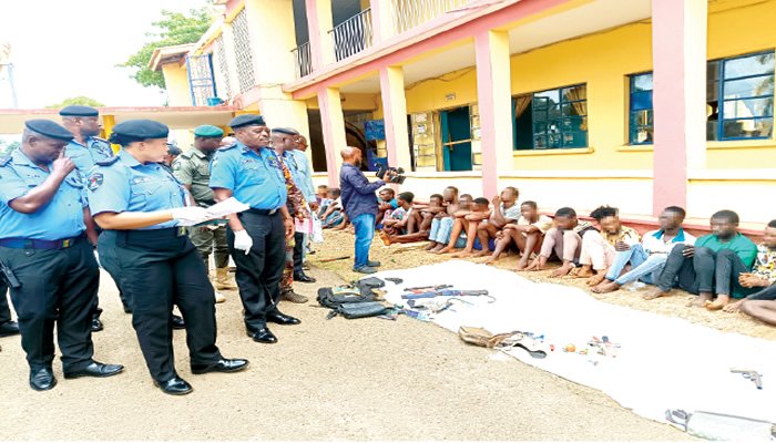 Ogun police parade 40 suspected cultists, others