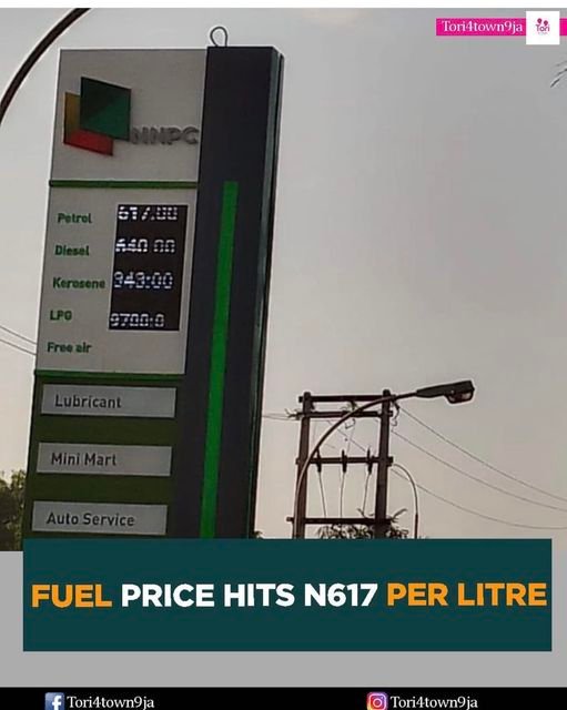 Why fuel pump price rose to N617/litre — NNPCL