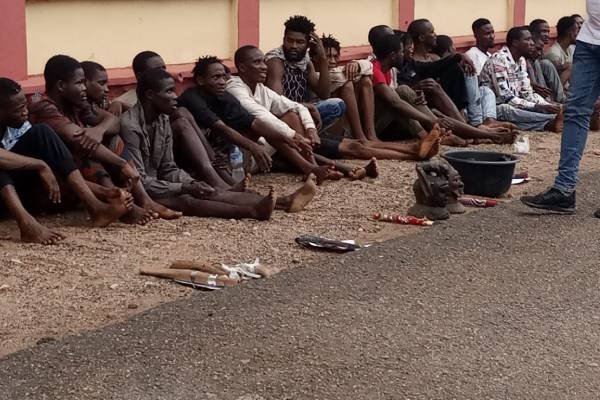 ‘Aye’ Day: Ogun police arrest 116 suspected cultists during initiation