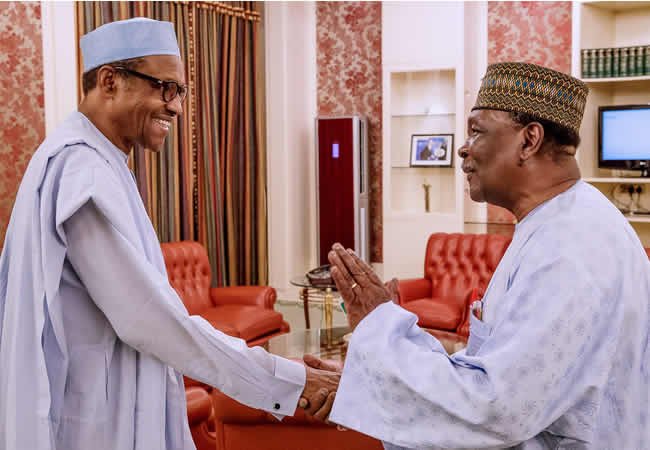  Buhari, Jonathan felicitate with Gowon at 89