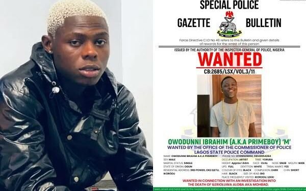 Police declare Mohbad’s close friend, Primeboy wanted, place N1m bounty