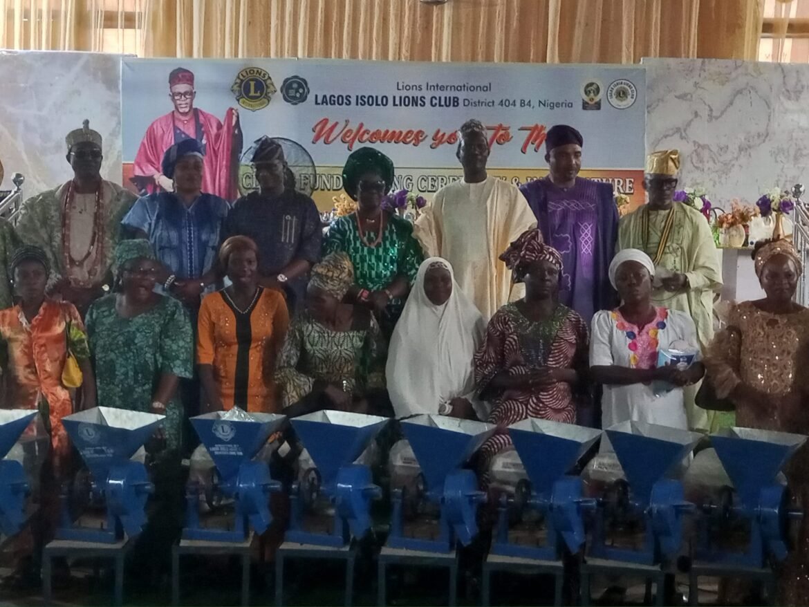 Lagos Isolo Lions Club empowers Nigerians with Sewing & Grinding Machine