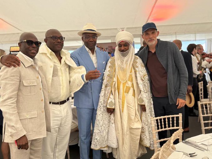 PHOTO: Emir of Kano meets England’s manager Thomas Tuchel in London